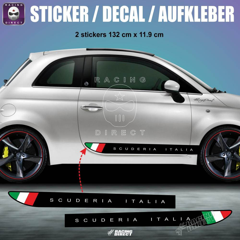 Aufkleber Decal Sticker Autocollant Adesivi Aufkleber 2 X Abarth Assetto Corse 