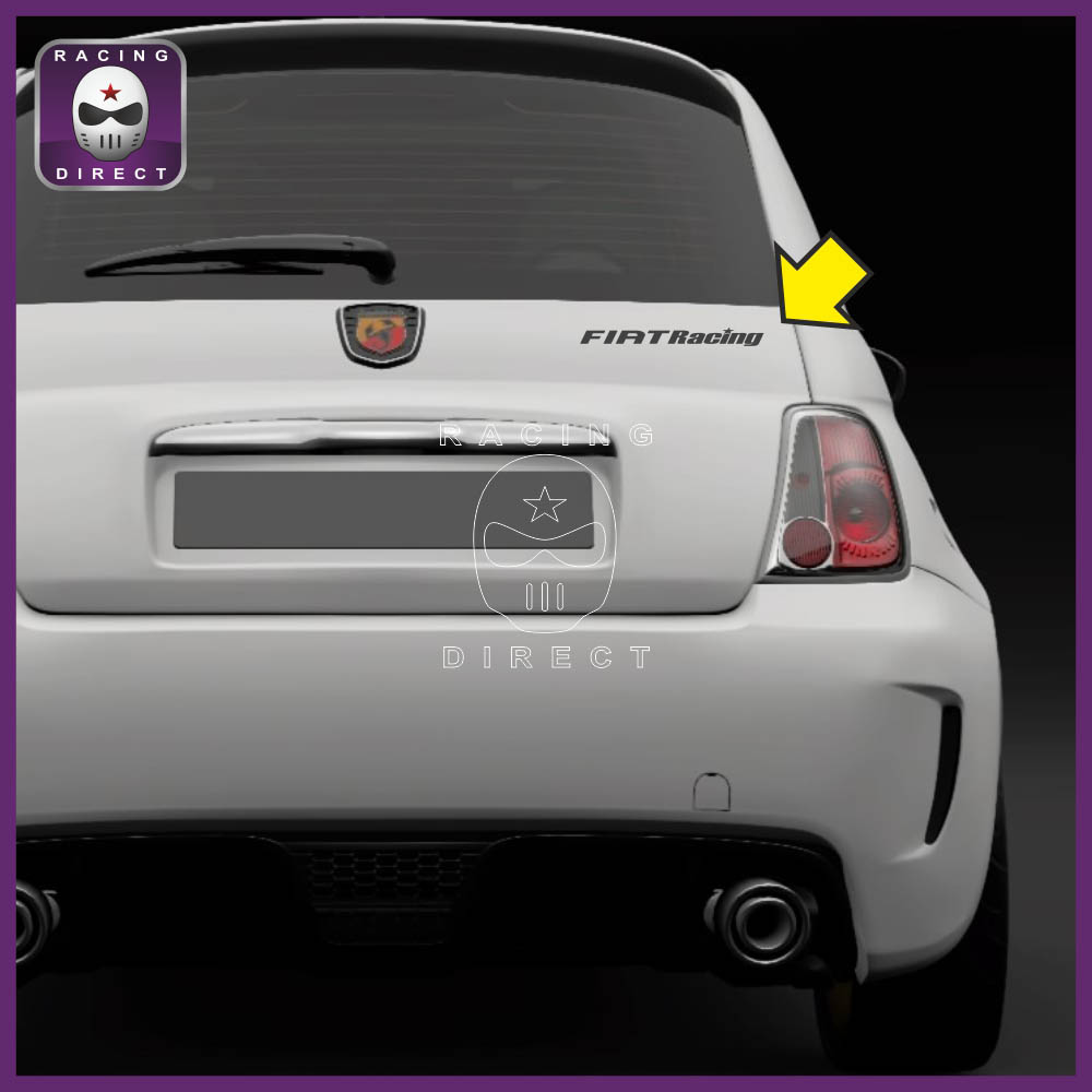 3 Fiat Racing sticker decal FIAT ABARTH by XL-Shops