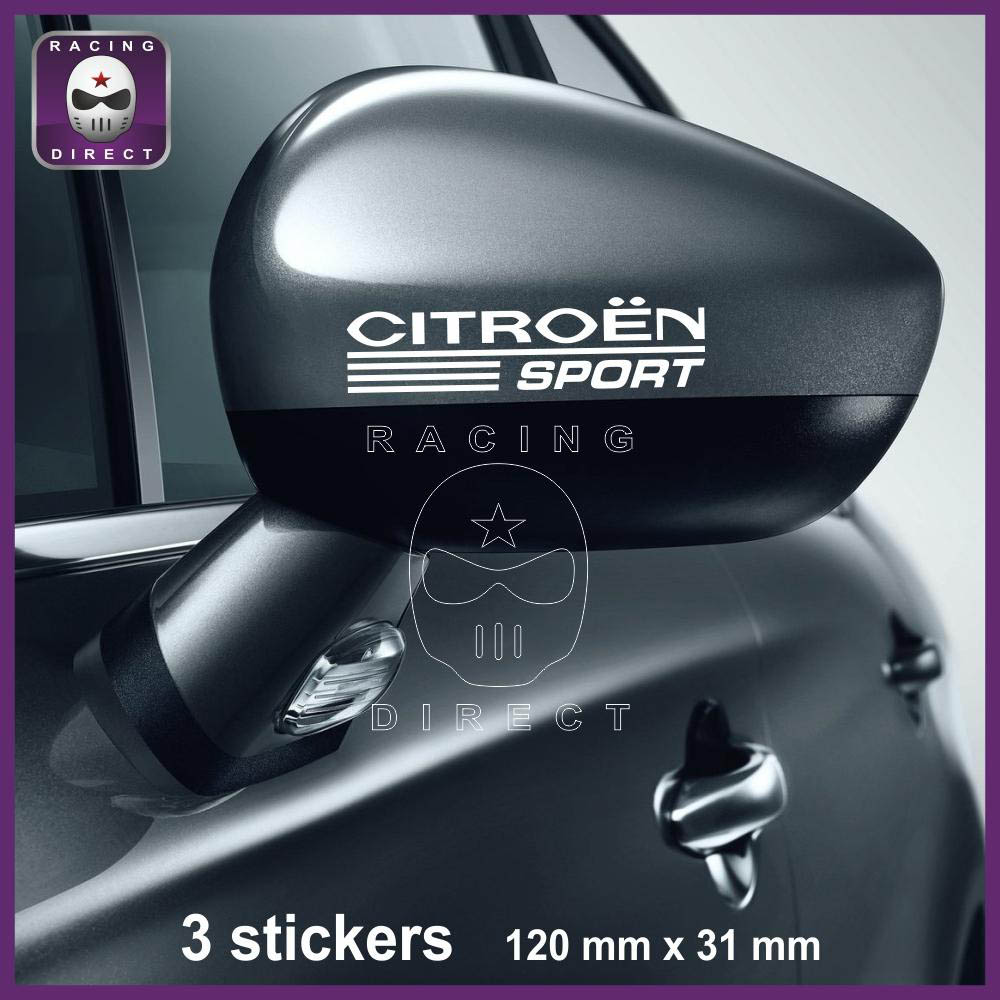 3 CITROEN SPORT sticker decal 120 mm CITROEN by XL-Shops