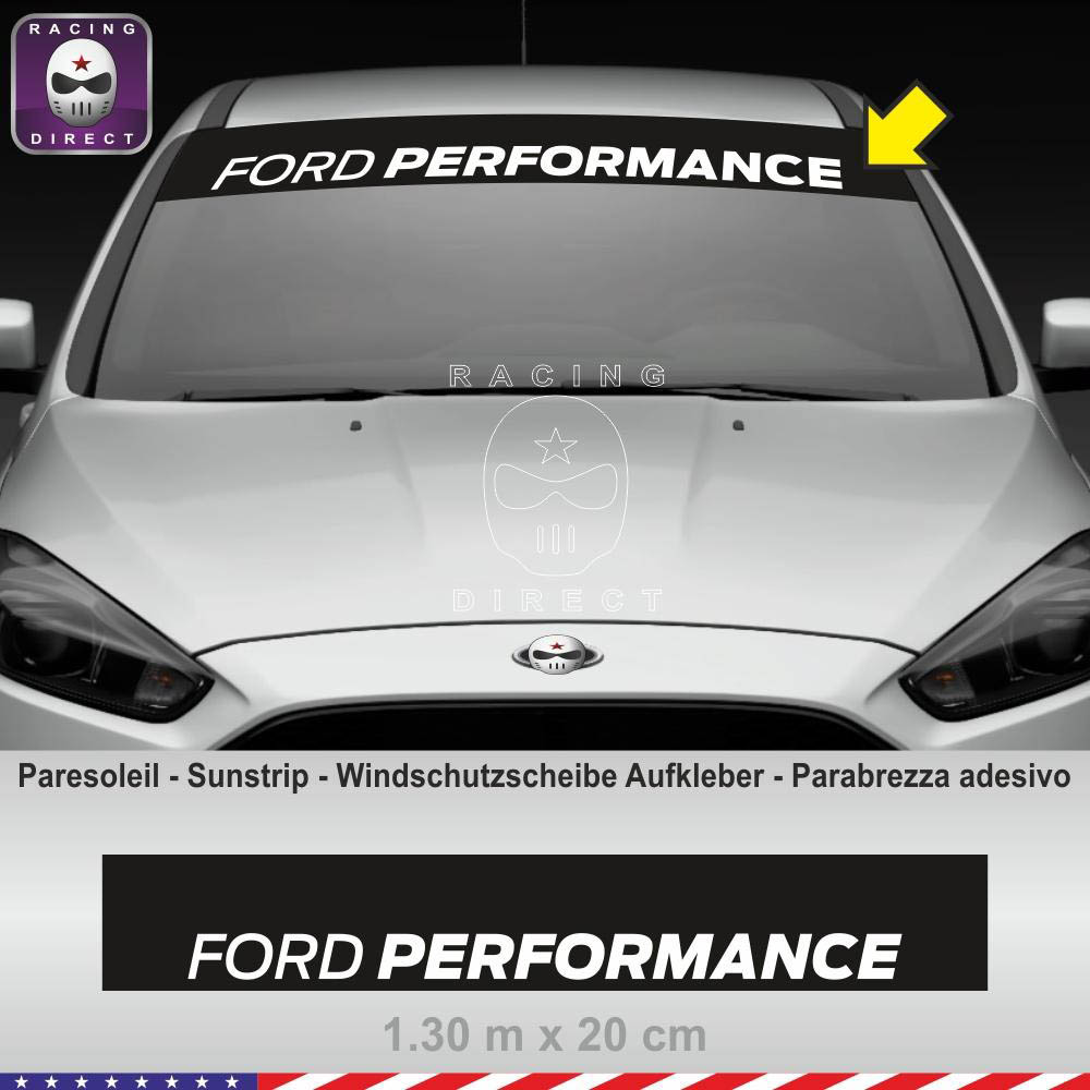 Lettrage de pare brise Ford Performance - STICK AUTO