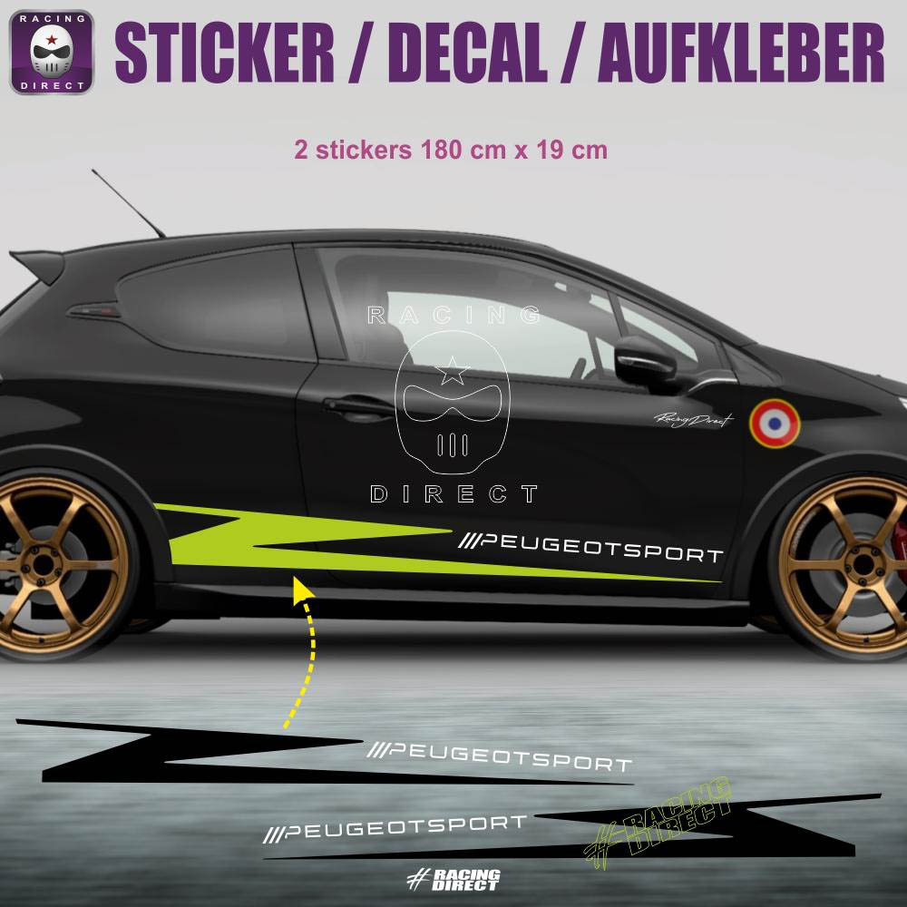 PEUGEOT 107 side skirt sticker decaL PEUGEOT by XL-Shops