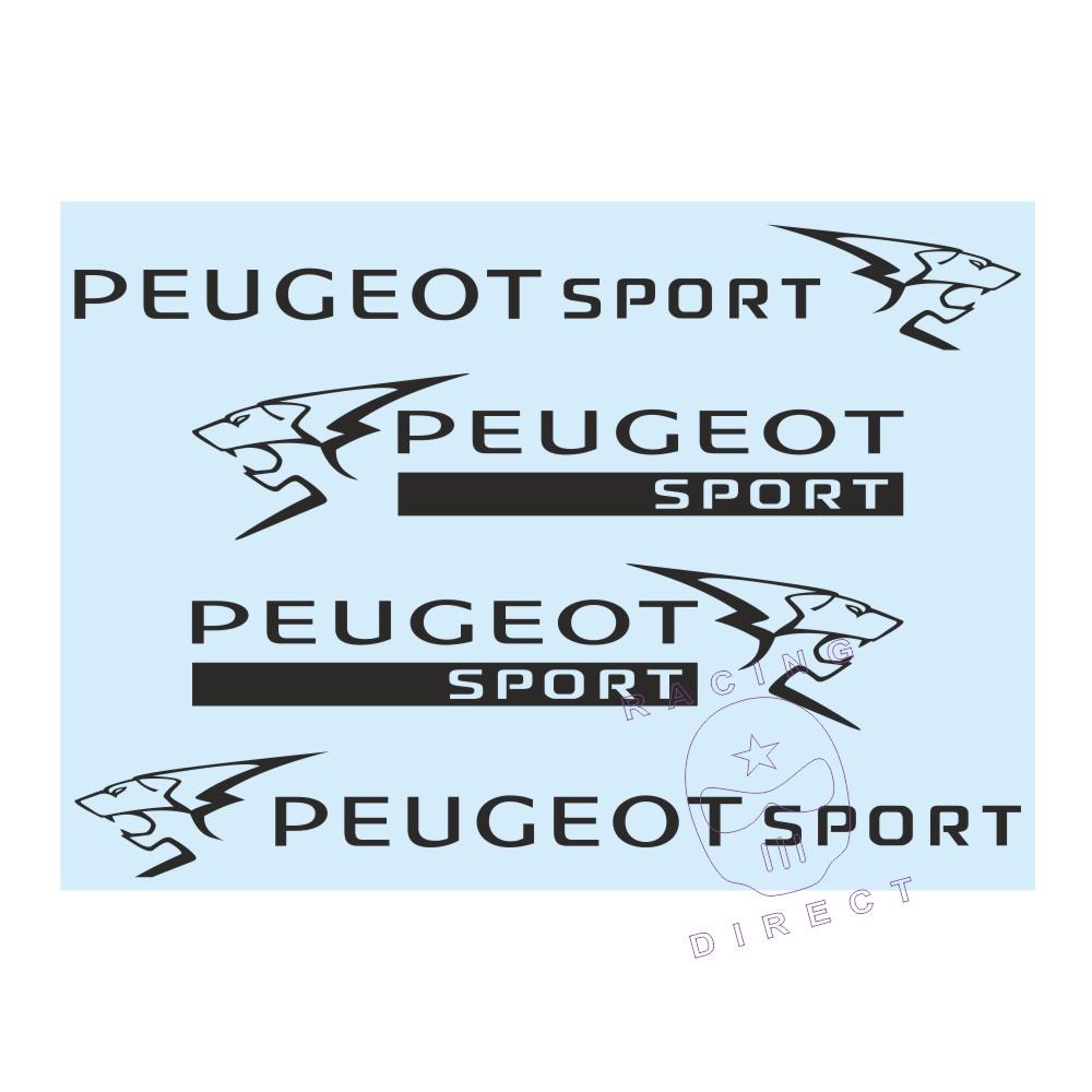 Sticker Set 3X Peugeot Sport