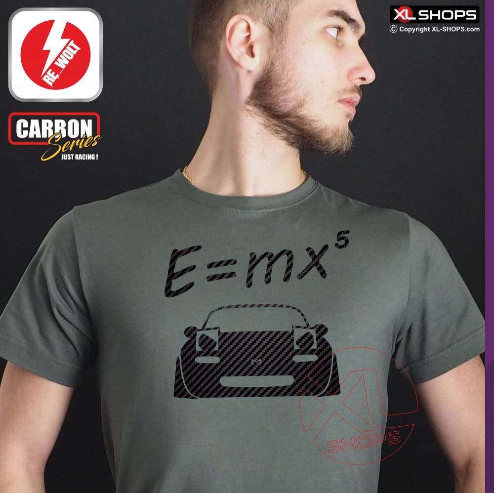 E = MX5 NA Men tshirt diesel grey / carbon M-JUJIRO MAZDA