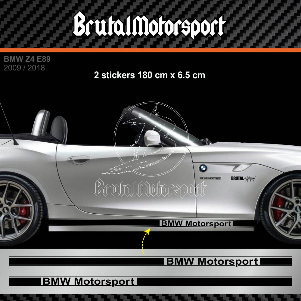 BMW MOTORSPORT STRIPE 180 cm Seitenstreifen Aufkleber für BMW Z3