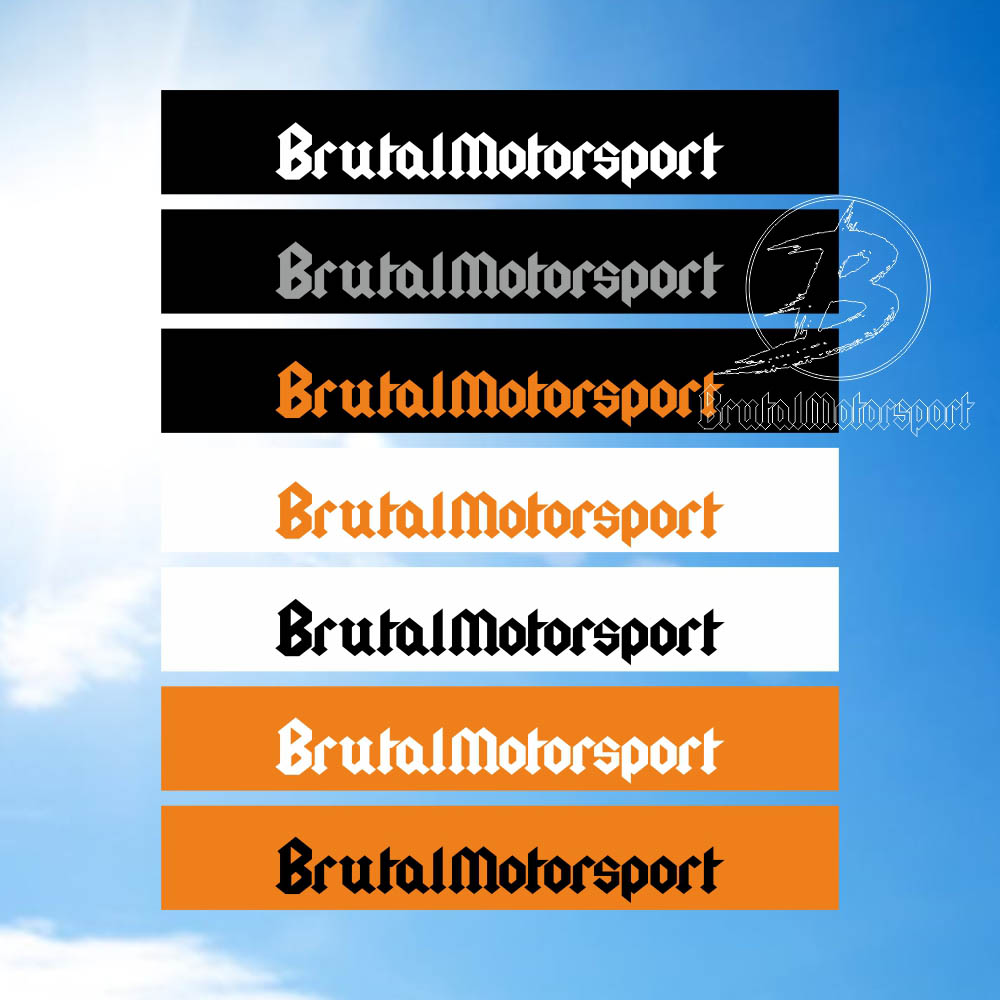 BRUTAL MOTORSPORT Windshiel decal  BMW