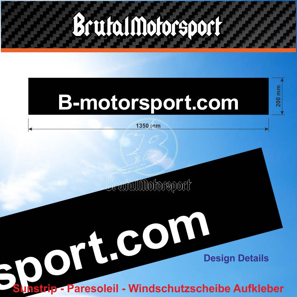 B-motorsport.com Windshiel decal  BMW