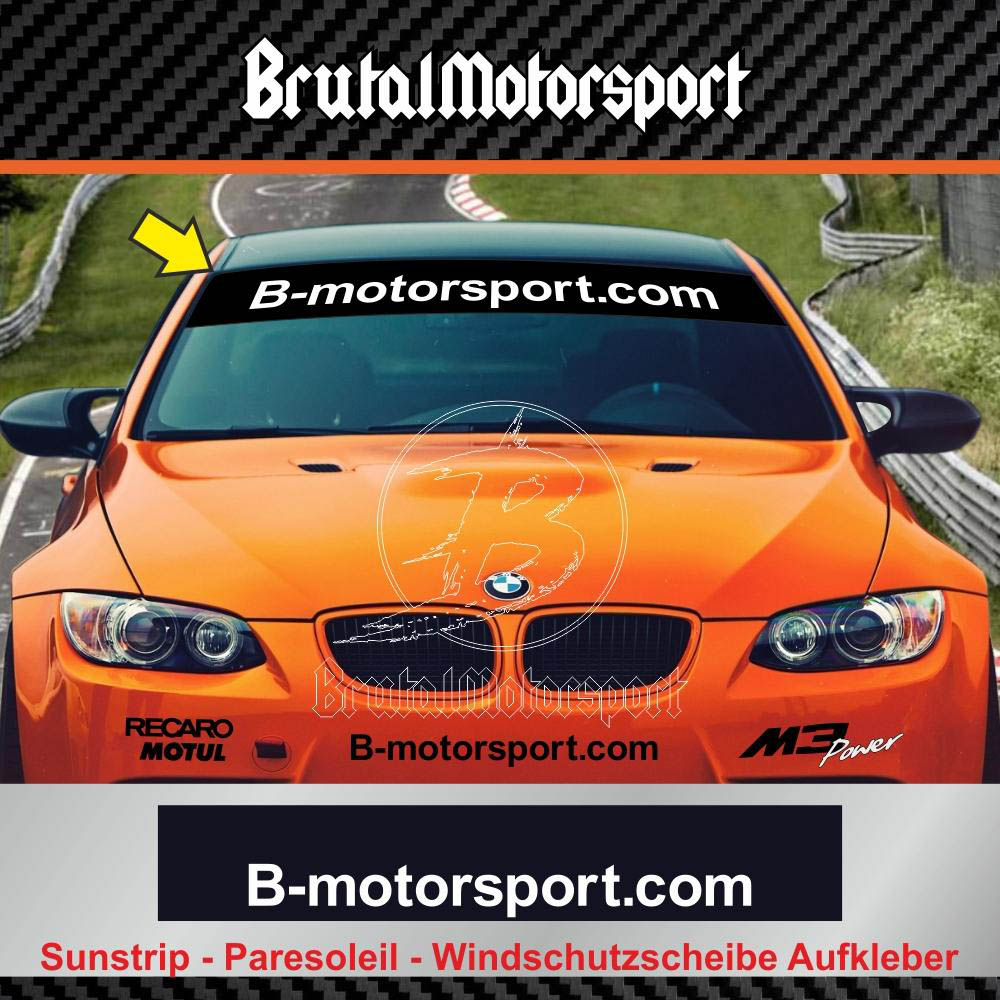 B-motorsport.com Windshiel decal  BMW