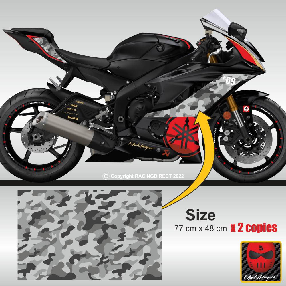 COLD CAMO Motorcycle wrap film camouflage look 