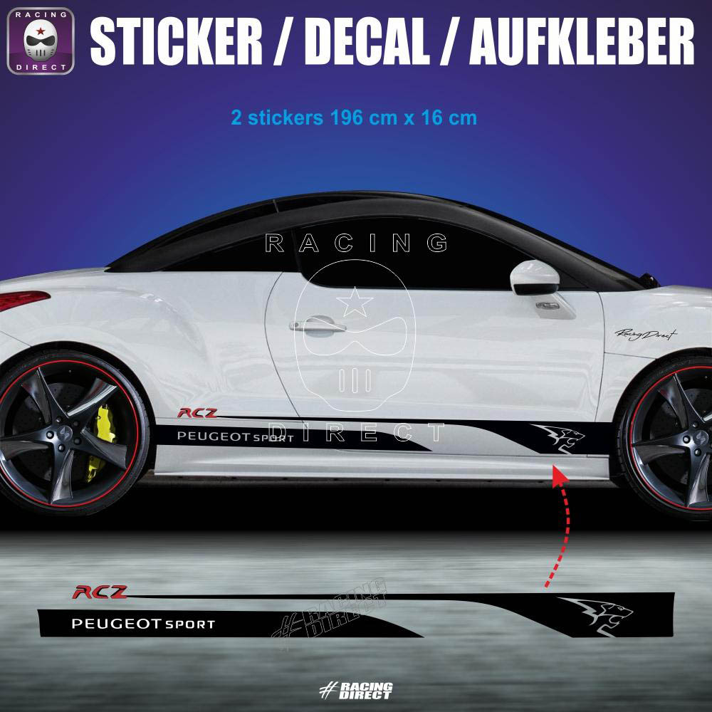 2 x AUDI RINGS CAR VINYL STICKERS / DECALS SIDE SKIRT