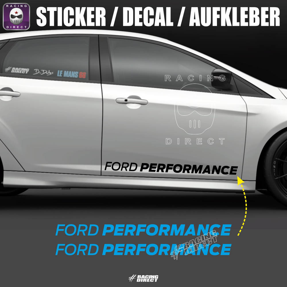 Ford Fiesta 2x Seitenstreifen Karosserie Aufkleber Vinyl Grafik Aufkleber  Logo hohe Qualität