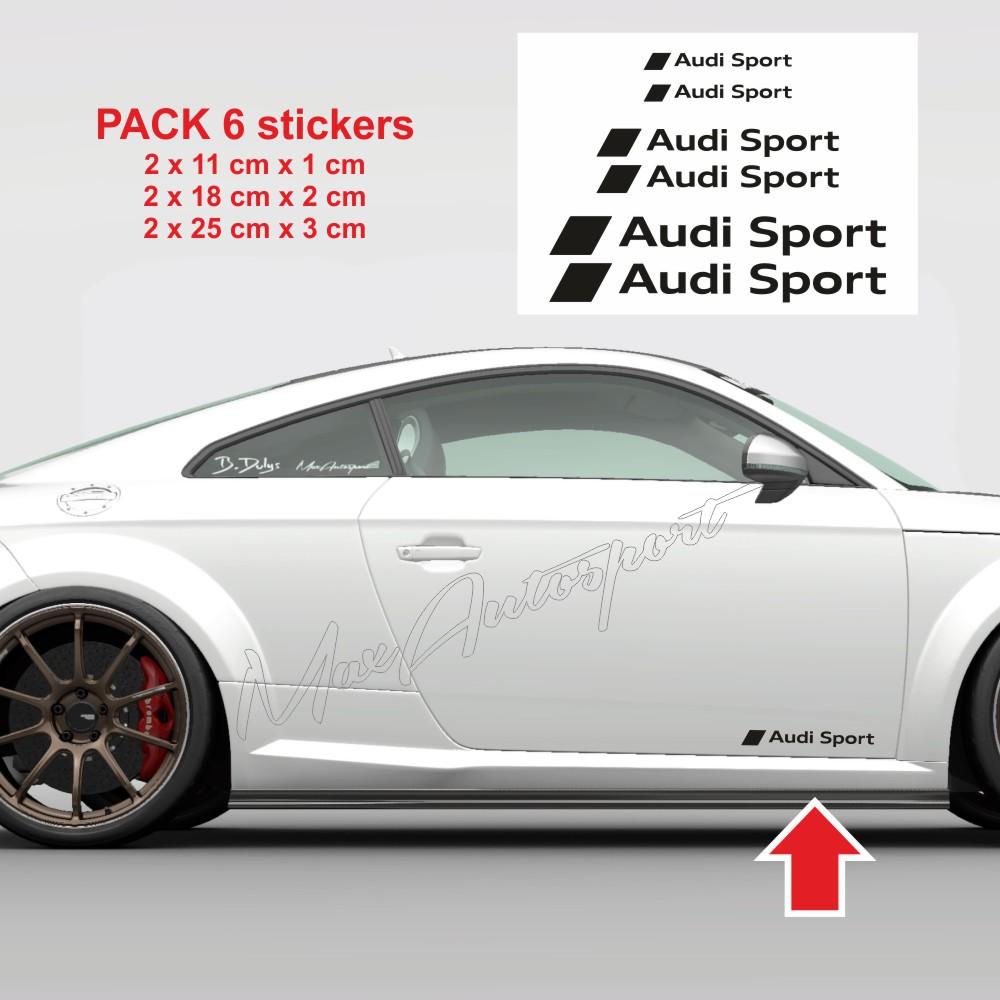Seitenstreifen Aufkleber passend für Audi Quattro 