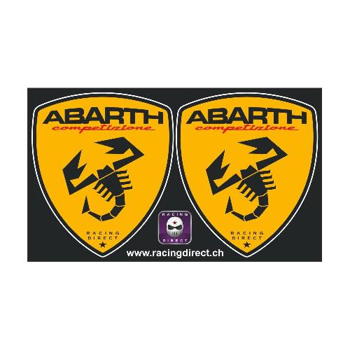 2 ABARTH Competizione Aufkleber FIAT ABARTH