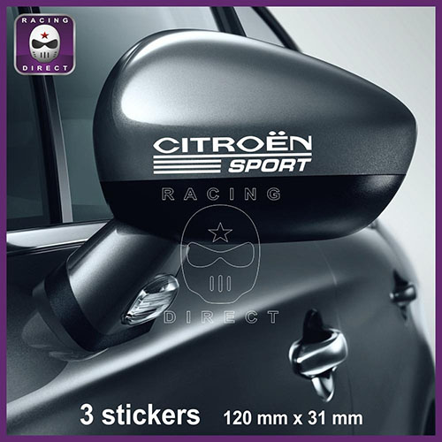 3 stickers CITROEN SPORT 120 mm CITROEN