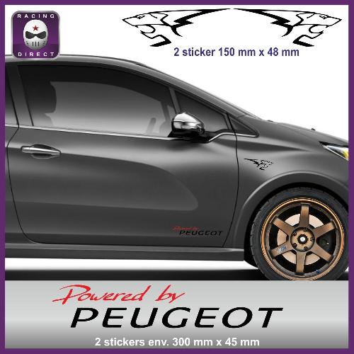 Sticker Powered by PEUGEOT PEUGEOT