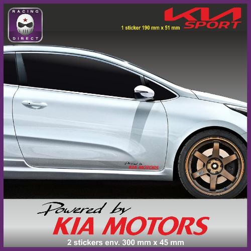 Powered by KIA MOTORS sticker decal KIA