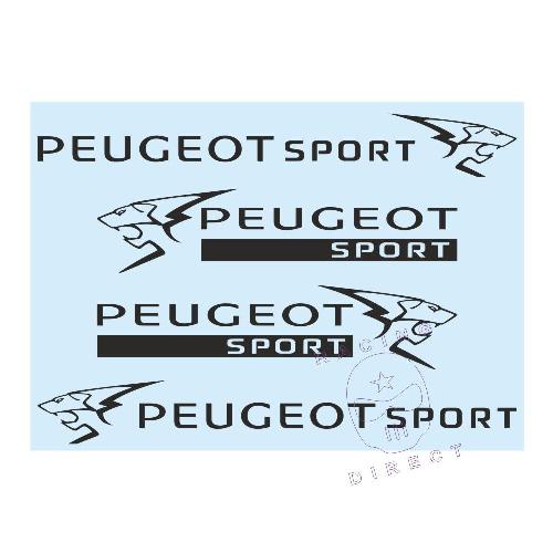 PEUGEOT SPORT DESIGN pack 3 stickers 30 cm PEUGEOT