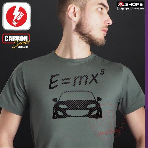 T-shirt homme E = MX5 NC gris diesel / carbone M-JUJIRO MAZDA