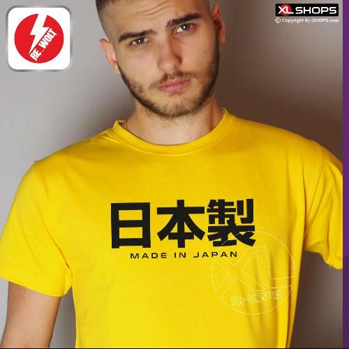 MADE IN JAPAN Men tshirt yellow and black MADE IN JAPAN