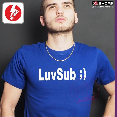 LUVSUB Herren T-Shirt blu / weiss SUBARU