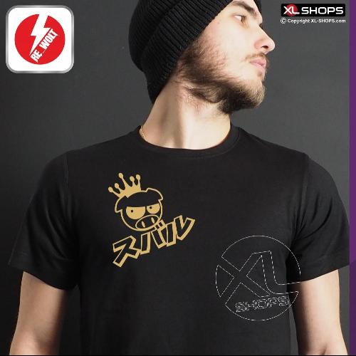 KANJI SUBARU PIG Herren T-Shirt schwarz / golden SUBARU