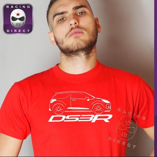 DS3 Racing Men tshirt red and white CITROEN