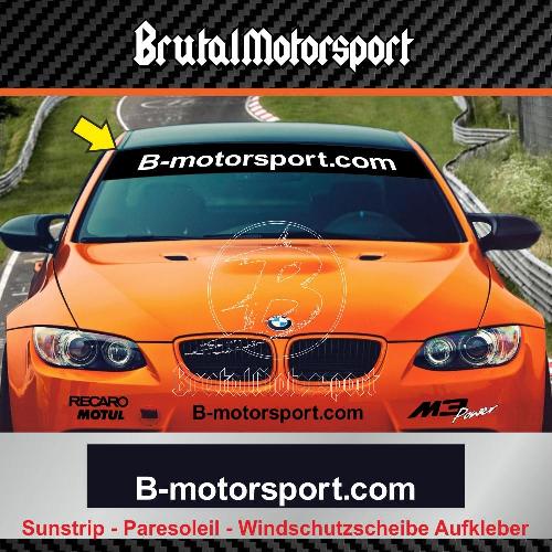 B-motorsport.com Windschutzscheibe aufkleber  BMW