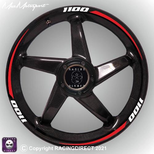 1100 cc Rim decals with A-Type stripes 