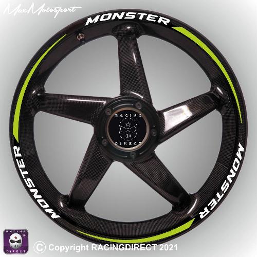 MONSTER Rim decals with A-Type stripes 