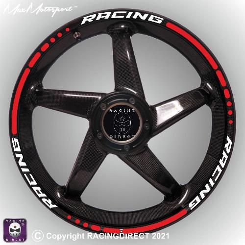 RACING Rim decals with B-Type stripes 