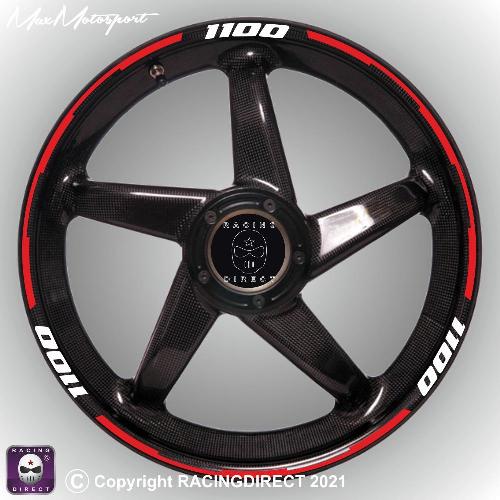 1100 cc Rim decals with F-Type stripes 