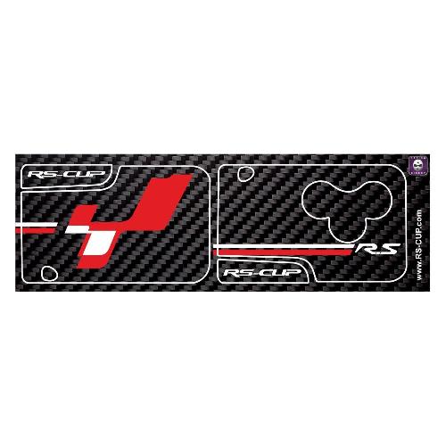3 buttons Carbon look RENAULT SPORT RS key card sticker decal Renault