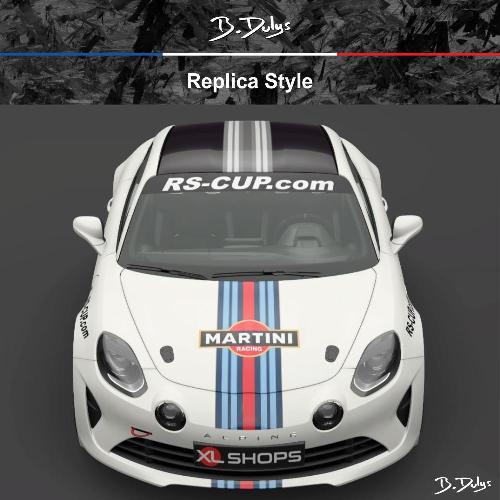Replica MARTINI Racing Sticker B.Dulys Design