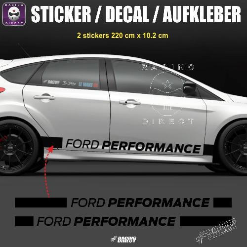 FORD PERFORMANCE 2 side skirt sticker decal 220 cm FORD