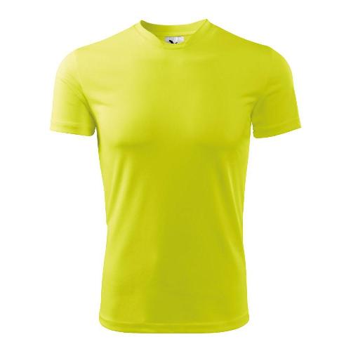 Men's fluorescent yellow high visibility t-shirt for bikes and mountain bikes GKO VTT MTB