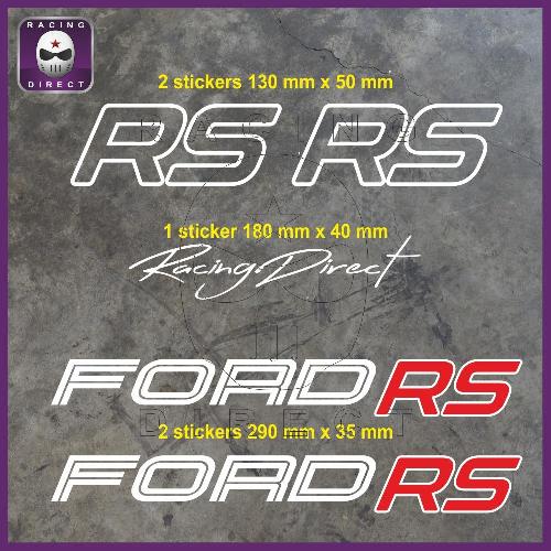 5 adesivi FORD RS 29 cm FORD