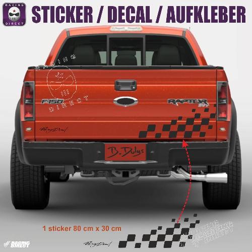 FORD RANGER 1 chequered flag sticker decal 80cm FORD