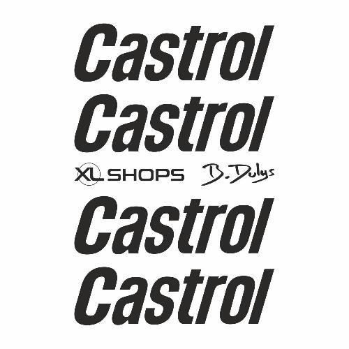 CASTROL 80's - 4 sticker decals for vintage cars CASTROL