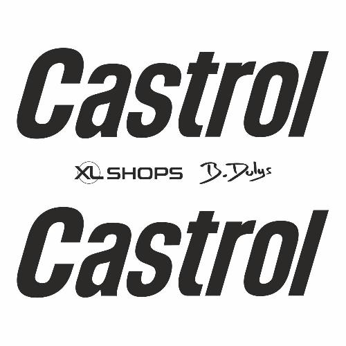 CASTROL 80's - 2 sticker decals for vintage cars CASTROL