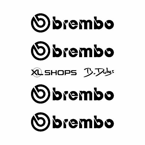 BREMBO 80's - 4 sticker decals for vintage cars BREMBO