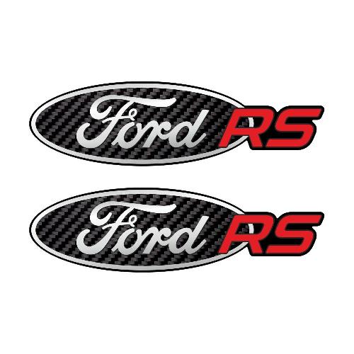 2 sticker FORD RS look carbone  FORD