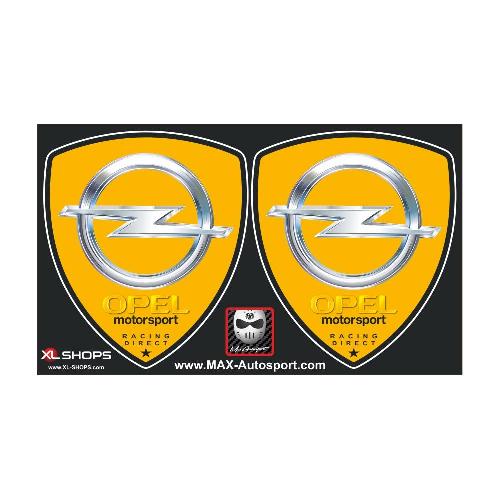 OPEL MOTORSPORT 2 sticker decal yellow OPEL