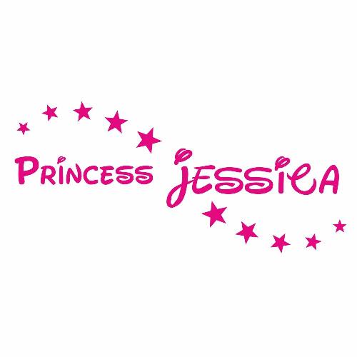 Princesse Disney sticker prénom fille GKO