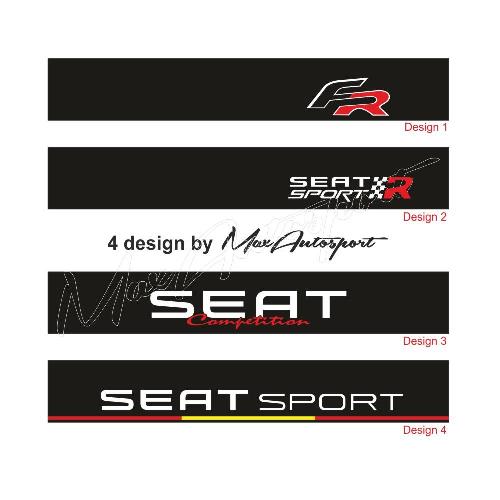 SEAT SPORT Windschutzscheibe aufkleber 4 design SEAT SPORT