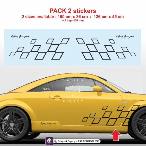 TRACKDAY sticker kit for AUDI - 1 left + 1 right AUDI