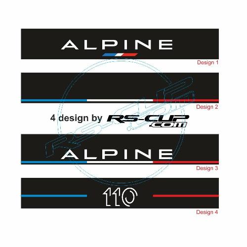ALPINE A110 sunstripe windshield decal type 3 ALPINE