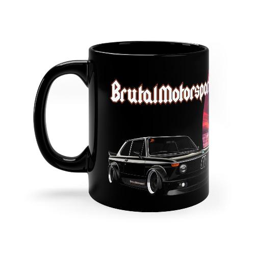 BMW 2002 tii black wide body hoodie coffee cup Mug BRUTAL MOTORSPORT